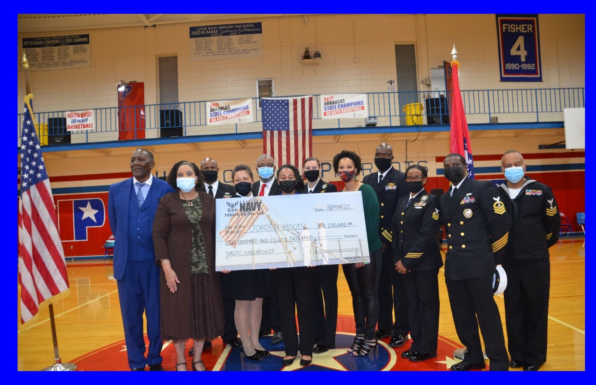 Cadet Jorden Moody receives $180,000 Navy ROTC Scholarship