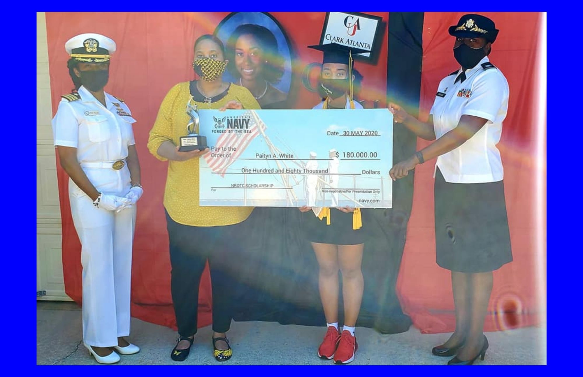 Cadet Paityn Alexas White receives $180,000 Navy ROTC Scholarship